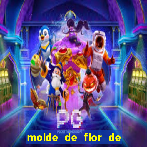 molde de flor de eva grande para imprimir